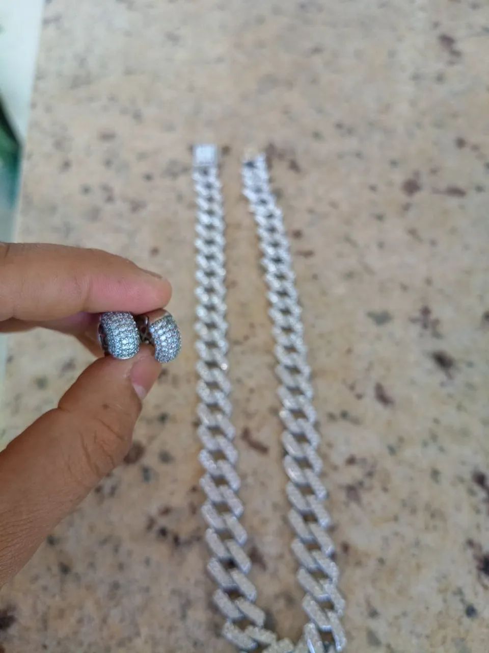 Kit cordão e brinco - Foto 2