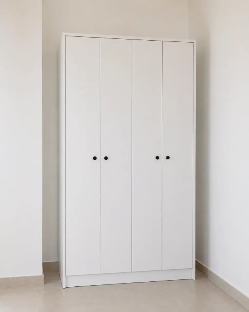 Guarda Roupa 4 Portas MDF Branco - Foto 2