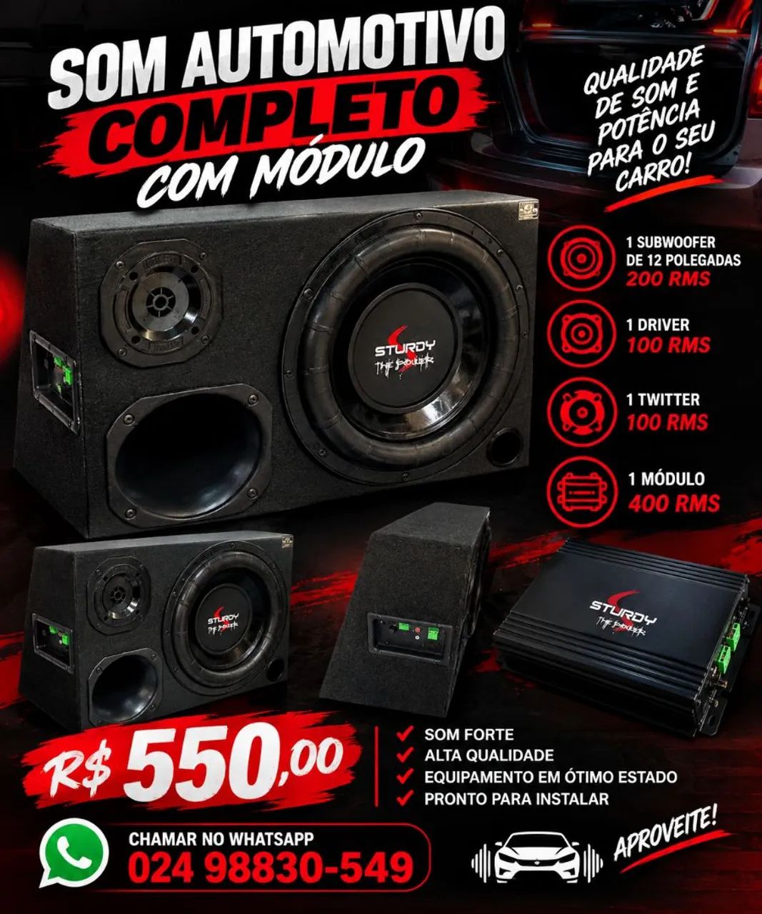 Vendo caixa trio!!