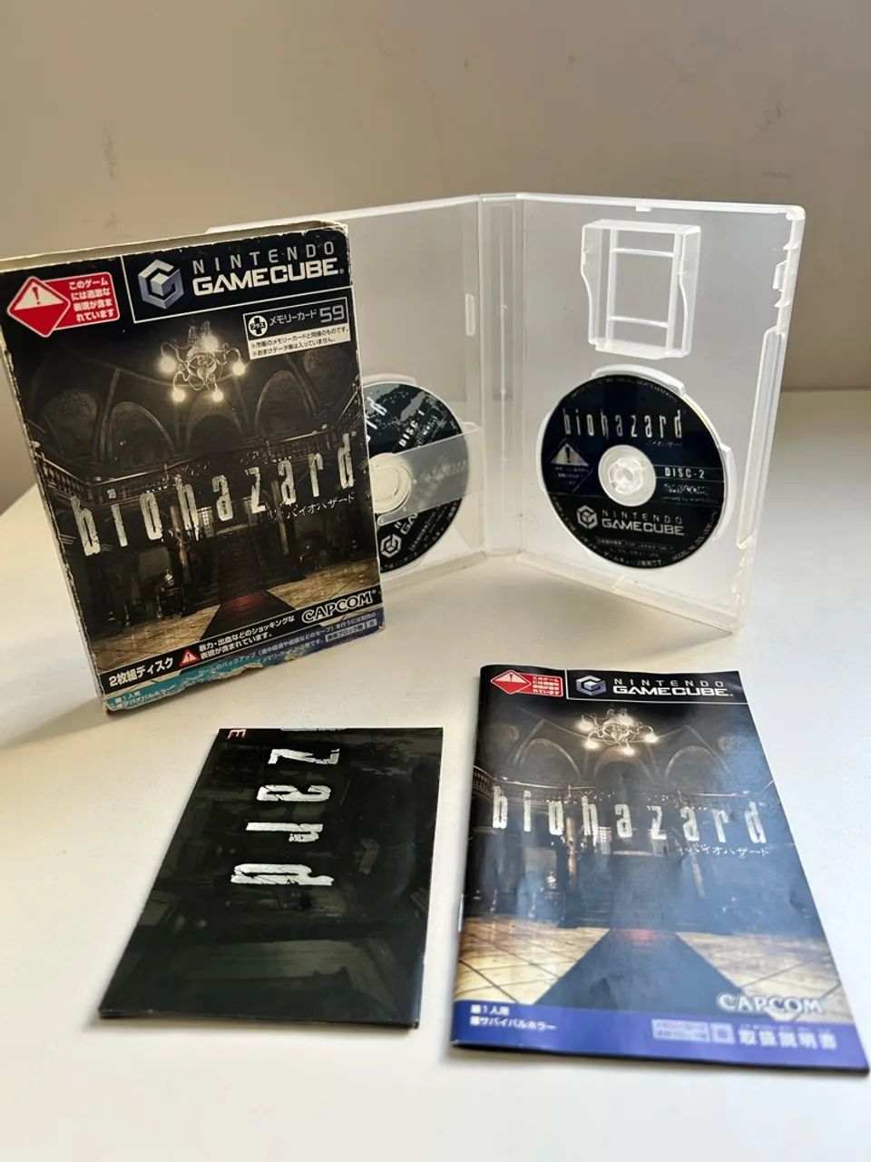 RESIDENT EVIL 0, 1 e 2 GameCube - BIOHAZARD - CIB - Foto 4