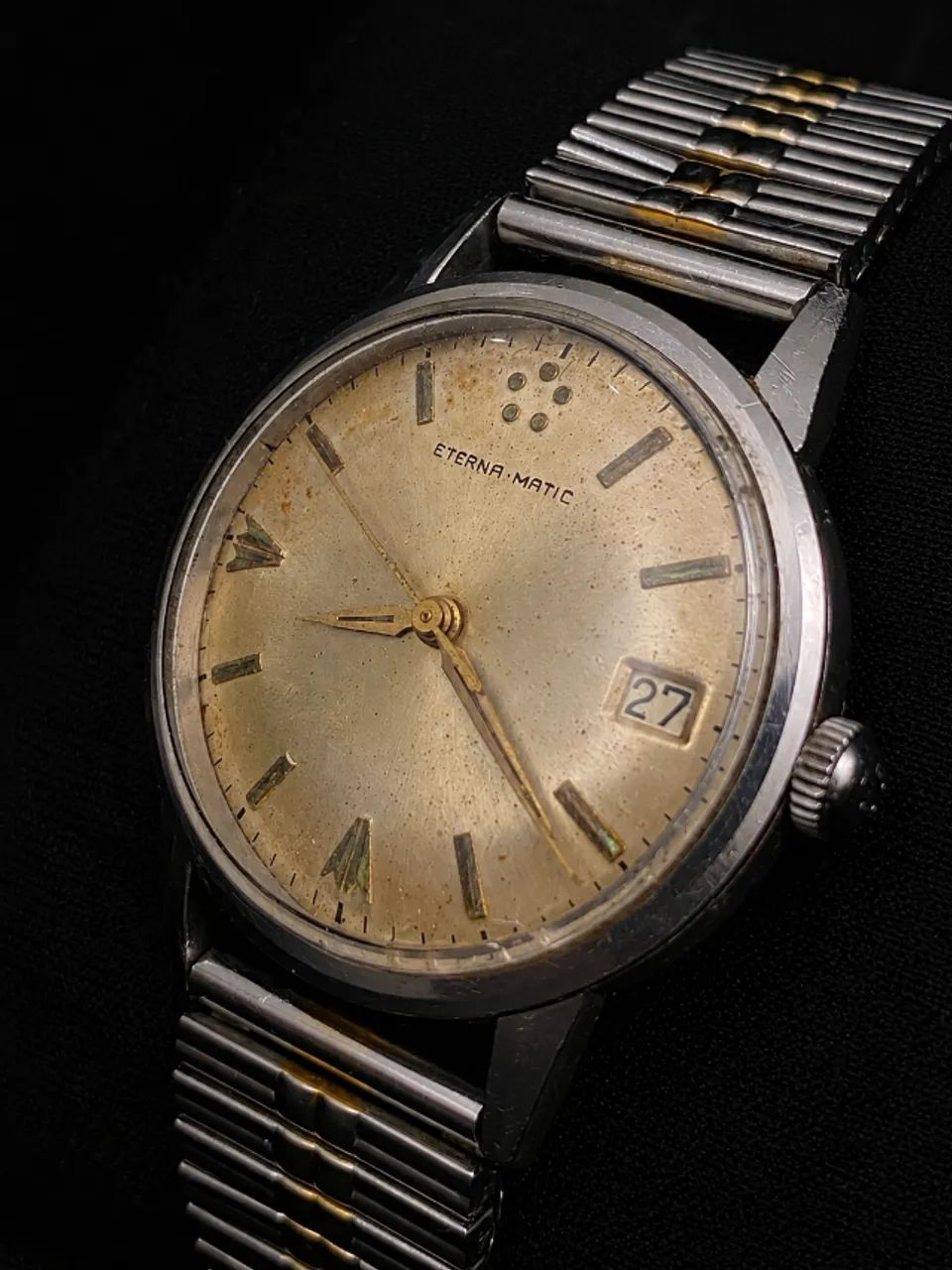 Eterna-Matic Date Automático Suíço Original - Final da Década de 1950 - Foto 2
