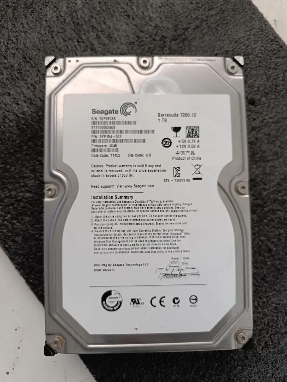 Hd 1Tb Seagate computador 