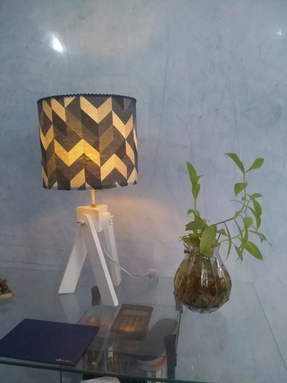 Luminária Abajur de Mesa, Lord Tripé - Foto 4