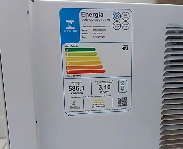 Ar Condicionado Springer Midea 7500 Btus - Foto 2