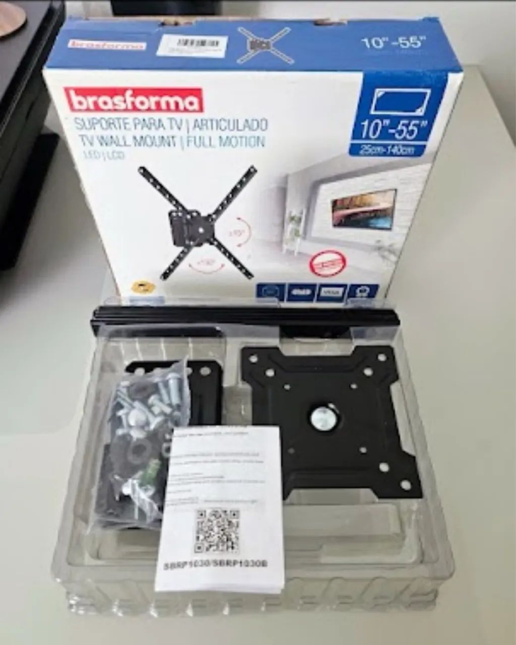 Brasforma Suporte TV Articulado Smart Led de 10 A 55 Polegadas Novo!