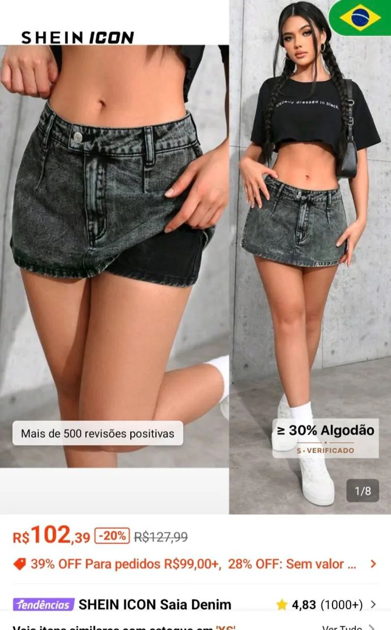 Roupa mini saia SHEIN  - Foto 3