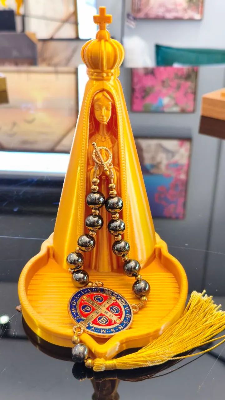 Nossa senhora Aparecida porta terço  - Foto 2