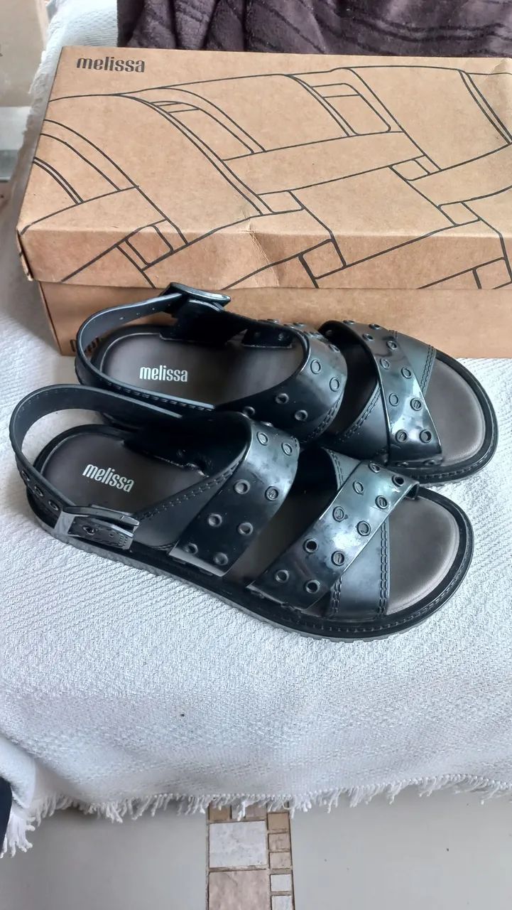 Melissa Lock Sandal 37 preta