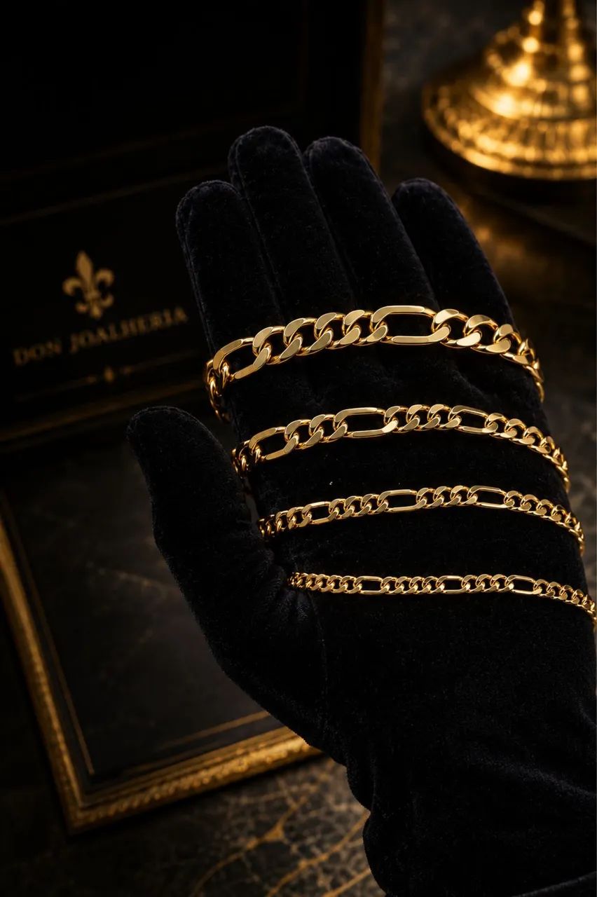 Pulseiras Grumet 3x1 em Ouro 18K