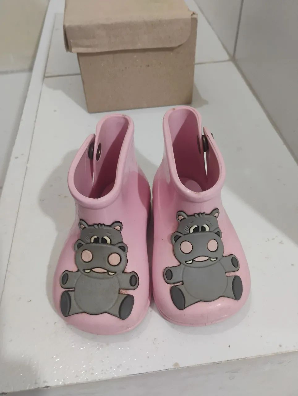 Bota galocha infantil (tamanho 17/18)