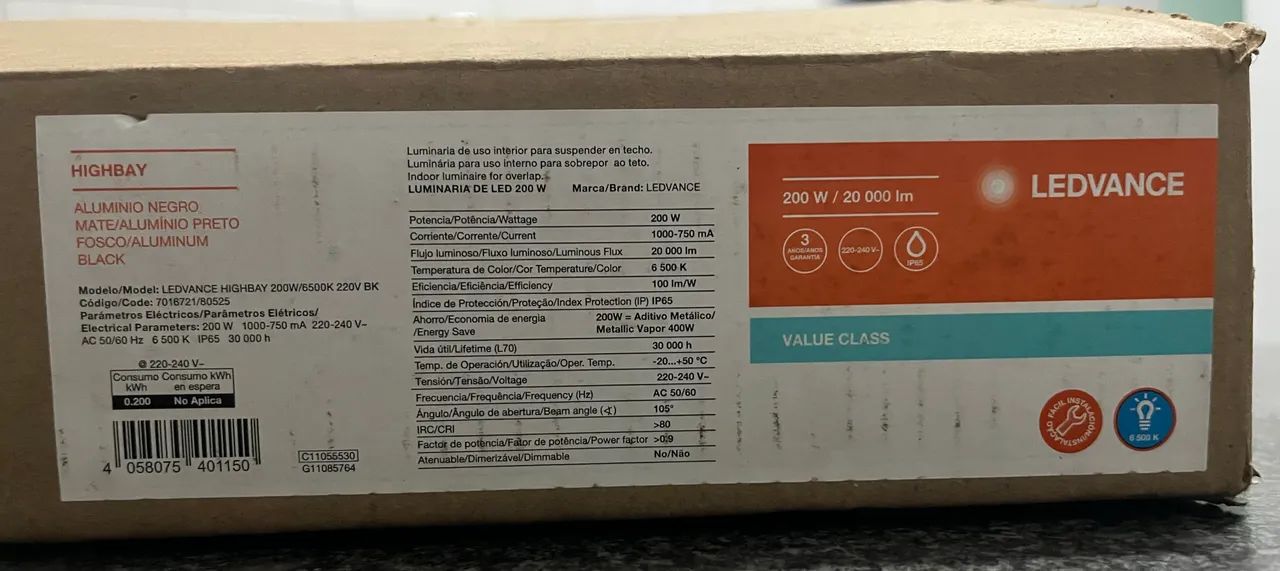 Luminária Led Ledvance 200W 220-240V - Foto 3
