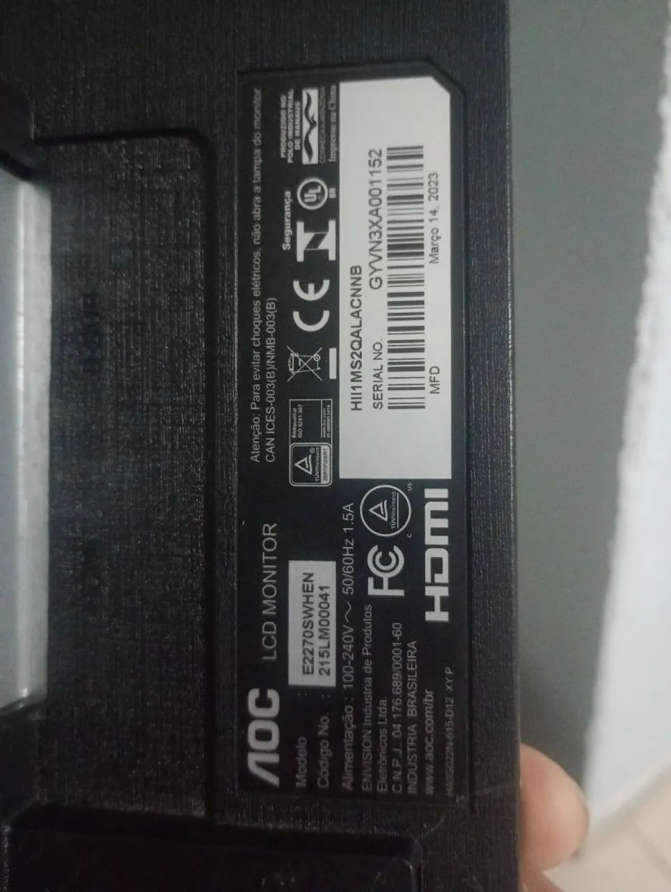 Monitor AOC de 21 polegadas Full HD  - Foto 2