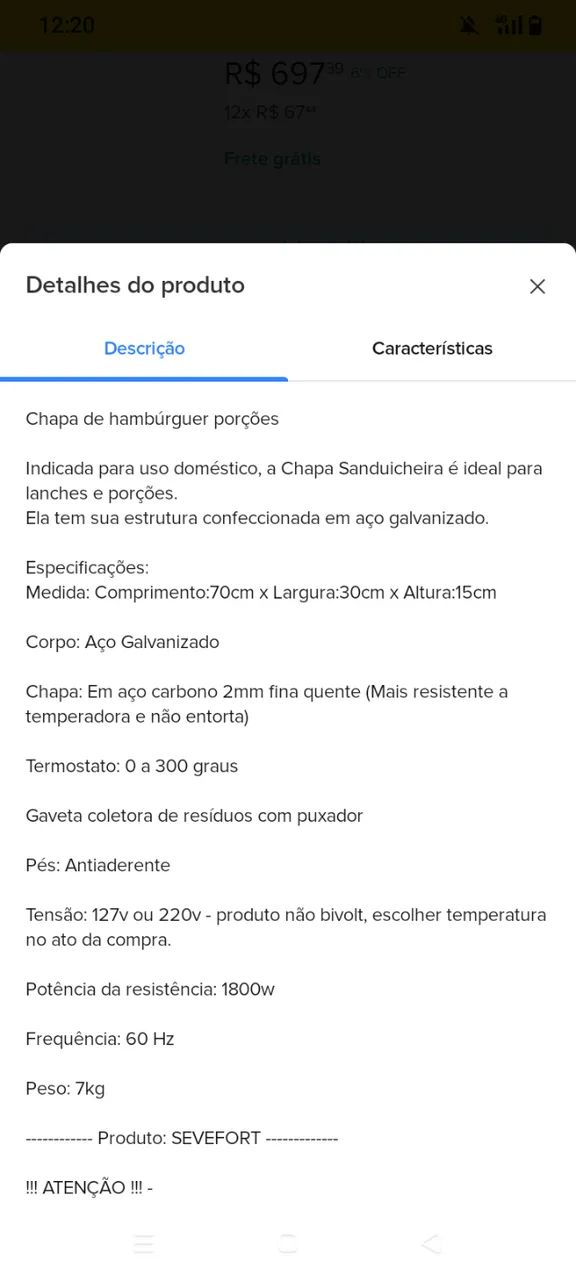 Chapa para hambúrgueria  - Foto 2