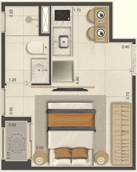 PLANTA 20m²
