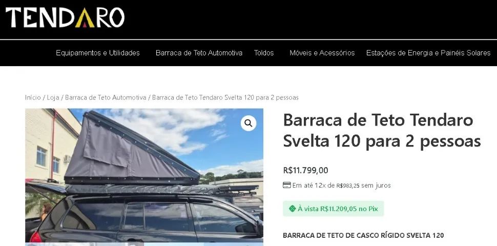 Vendo barraca de teto Tendaro.  - Foto 2