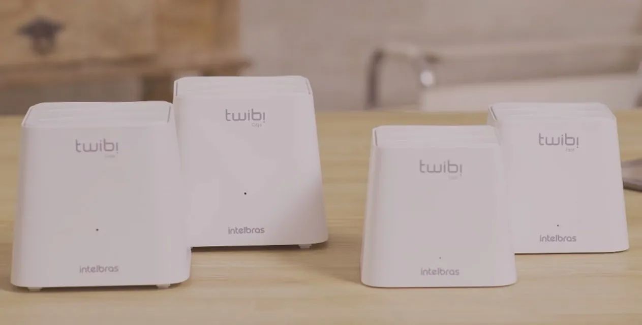 Roteador Mesh Twibi Giga Intelbras (kit Com 4)