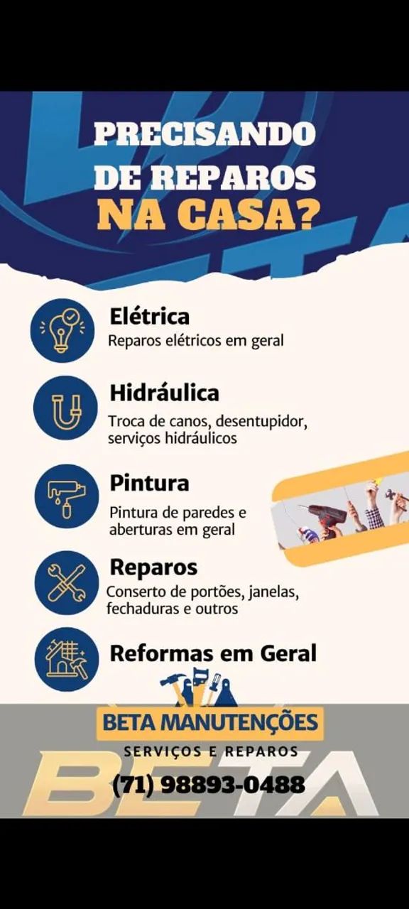 Reforma , Construção e manutenção predial em geral