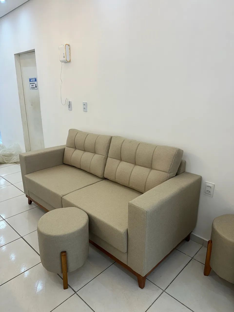 Sofá no tecido linho - Foto 3