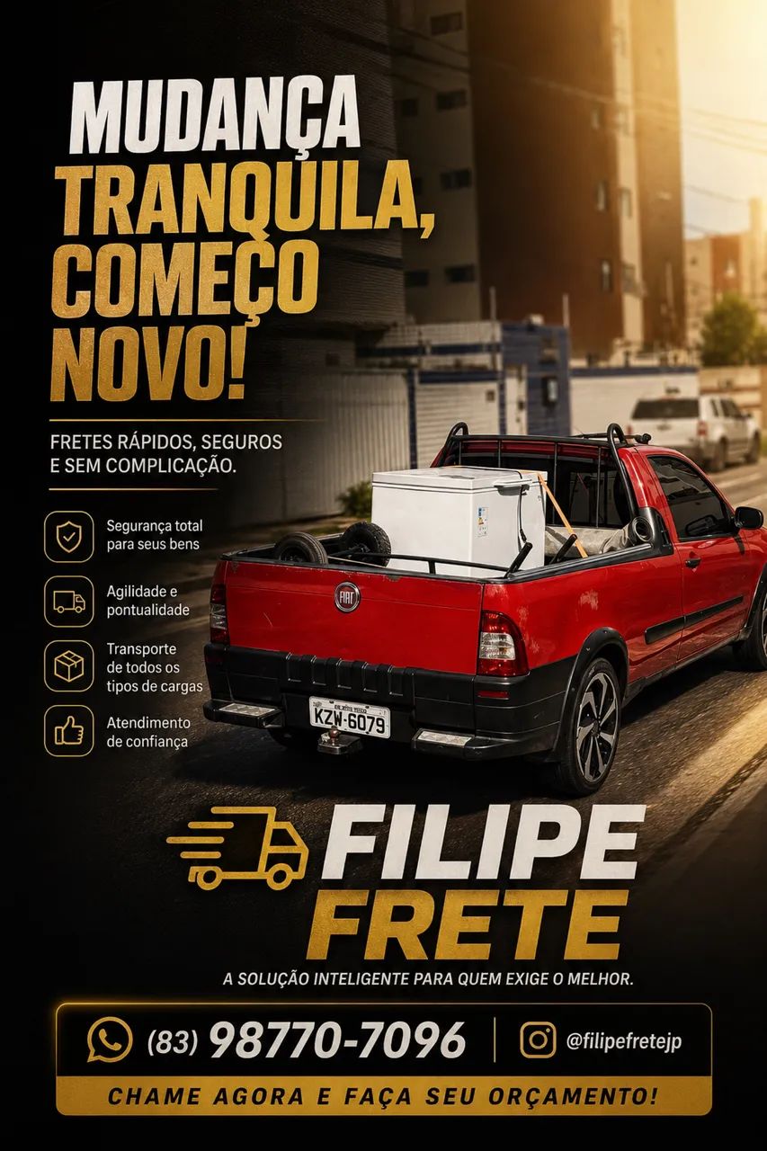 FRETE EM JOÃO PESSOA | PEQUENAS MUDANÇAS | ENTREGAS - Foto 2