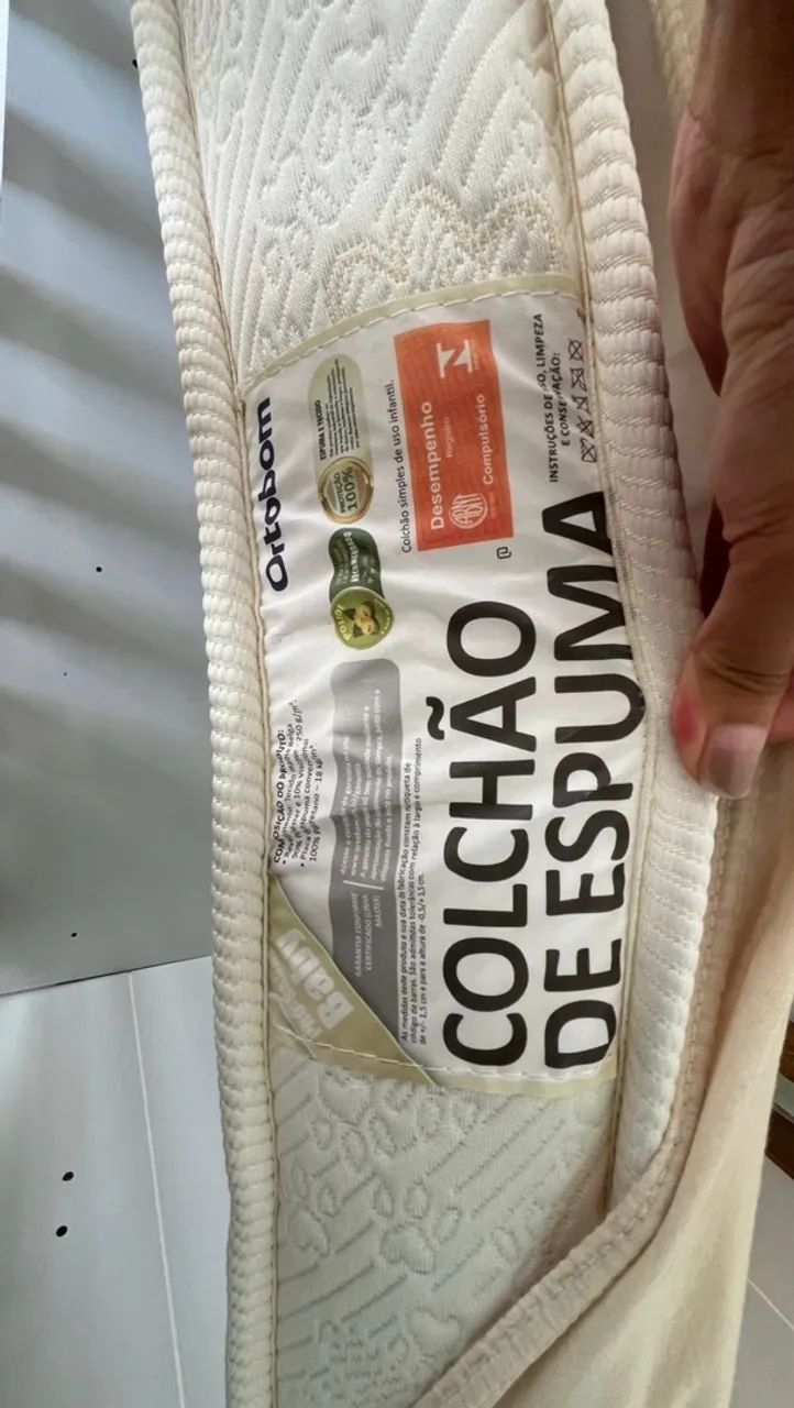Berço 2 em 1 com colchão Ortobom  - Foto 4