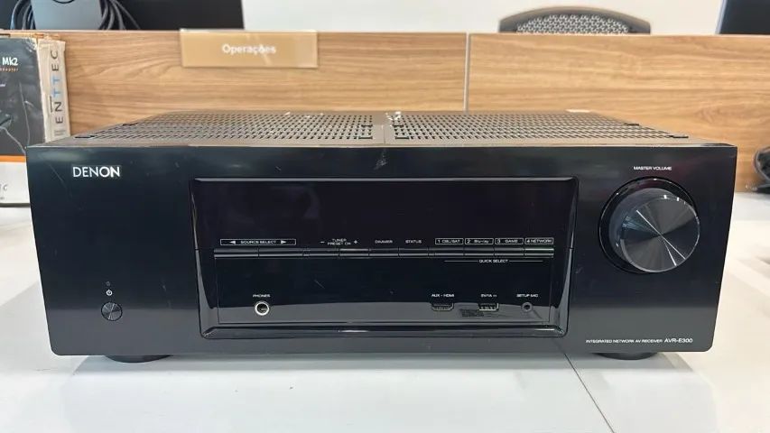 Receiver Denon AVR-E300 Preto 127v (USADO)