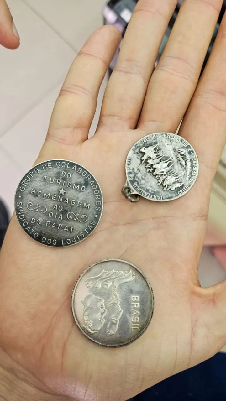 Moedas Antigas de Prata - Foto 2
