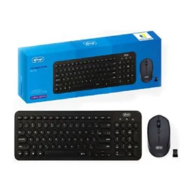 Kit Teclado E Mouse Sem Fio Wireless Usb Para Notebook Pc