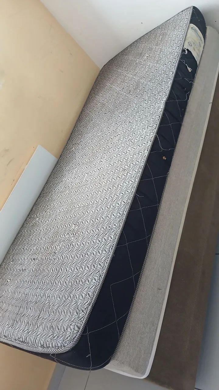 Cama box solteirão + colchão solteiro