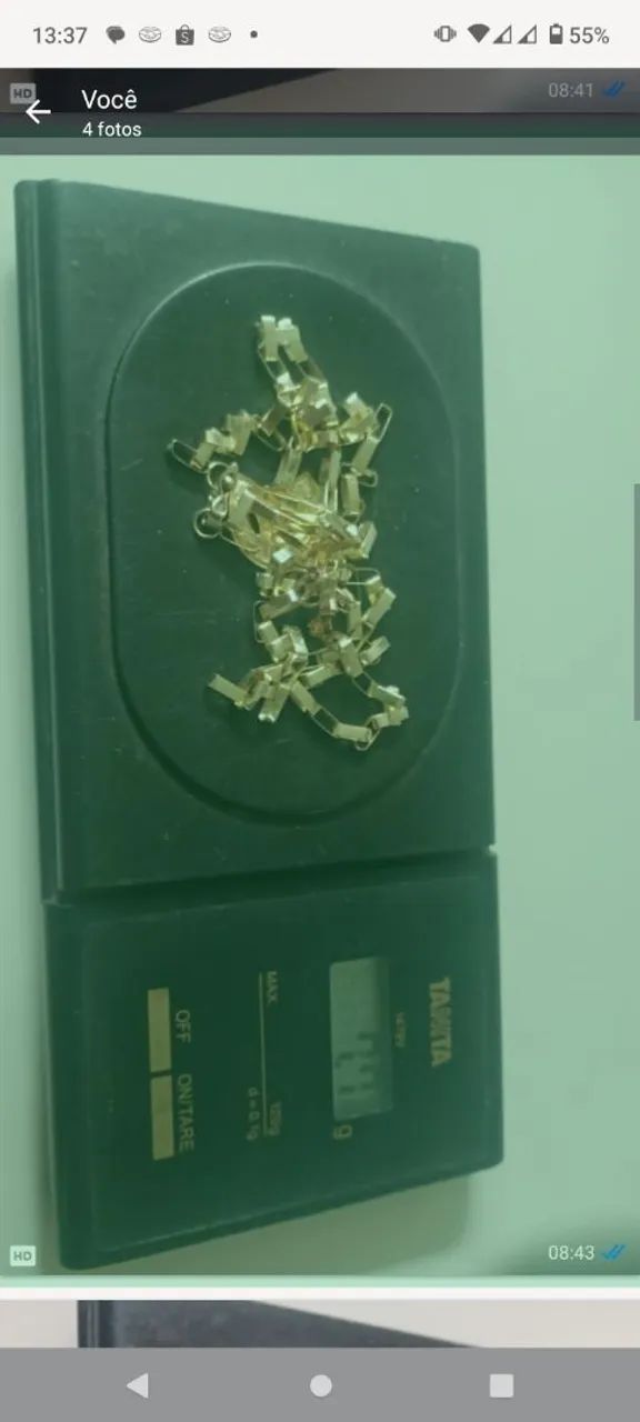 Cordão e pingente de ouro 18k - Foto 2
