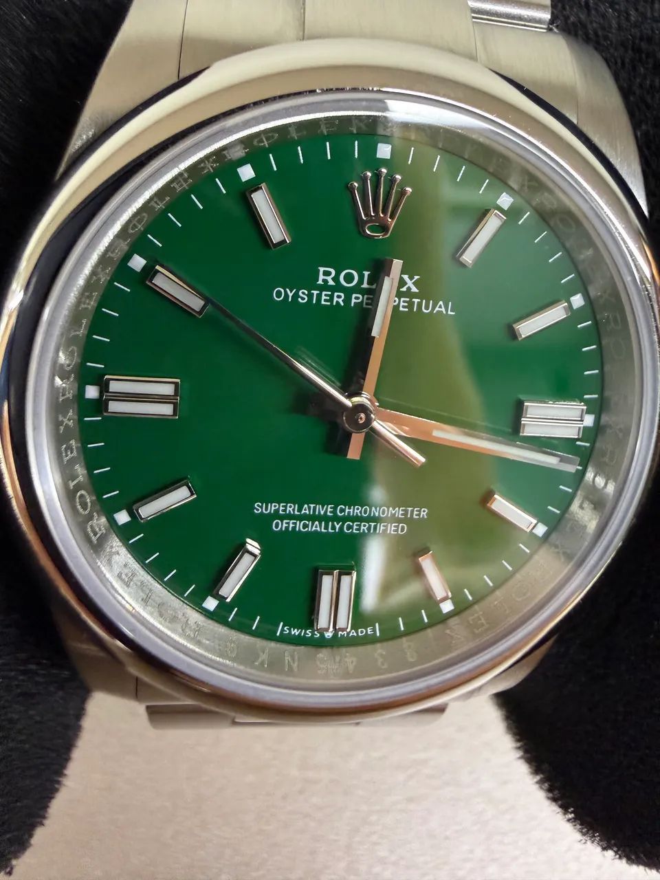 Oyster perpetual green dial 36mm