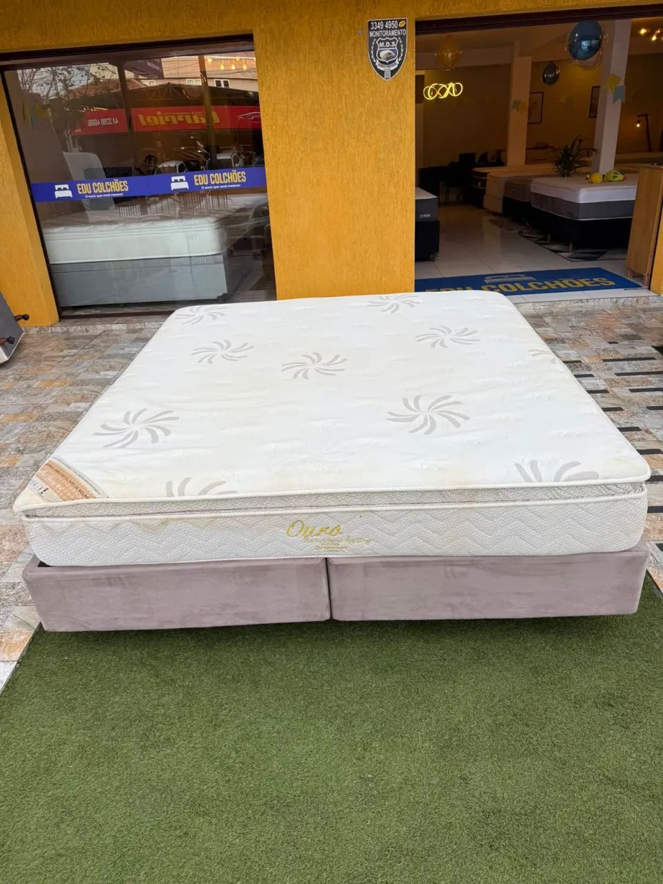 Cama box Super King ORTOBOM USADA TOP - ENTREGO  - Foto 3
