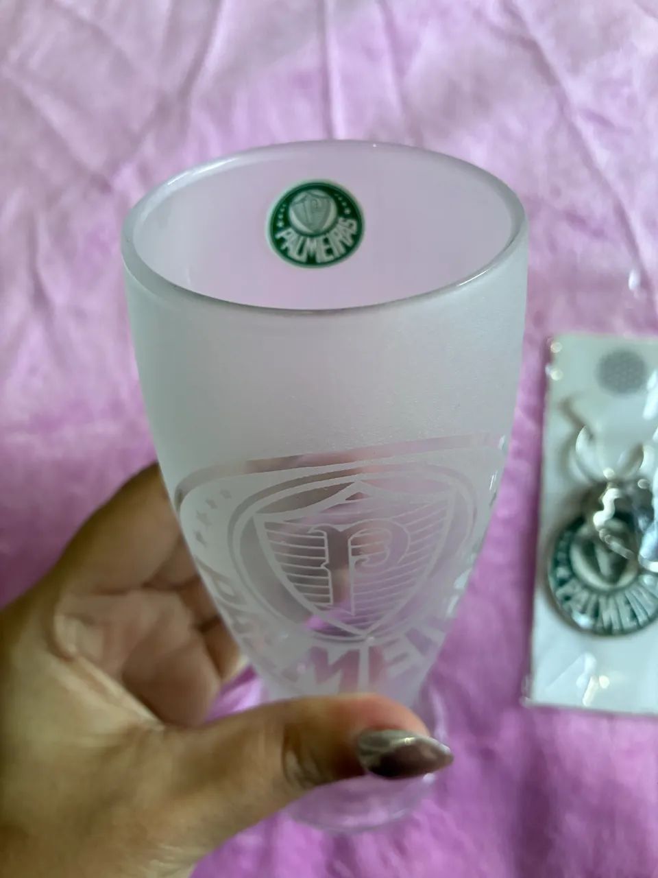 Copo e chaveiro Palmeiras 