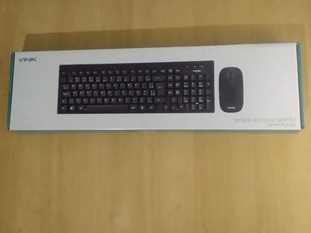 TECLADO E MOUSE SEM FIO.
