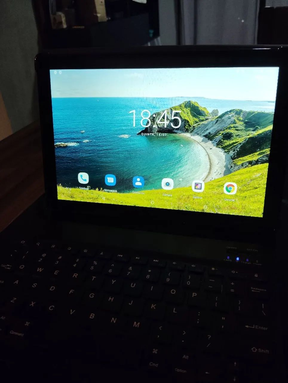 Tablet 10 polegadas 256GB Android + teclado bluetooth  - Foto 3