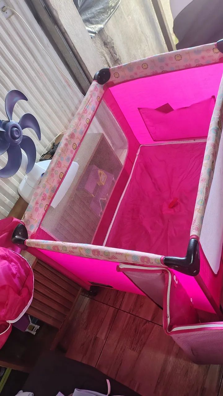 Cercadinho infantil rosa - Foto 2