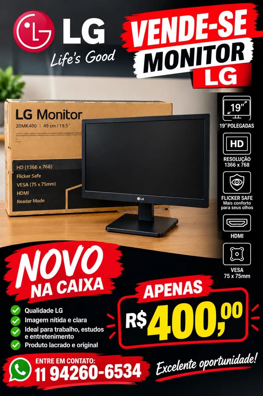 MONITOR À VENDA 