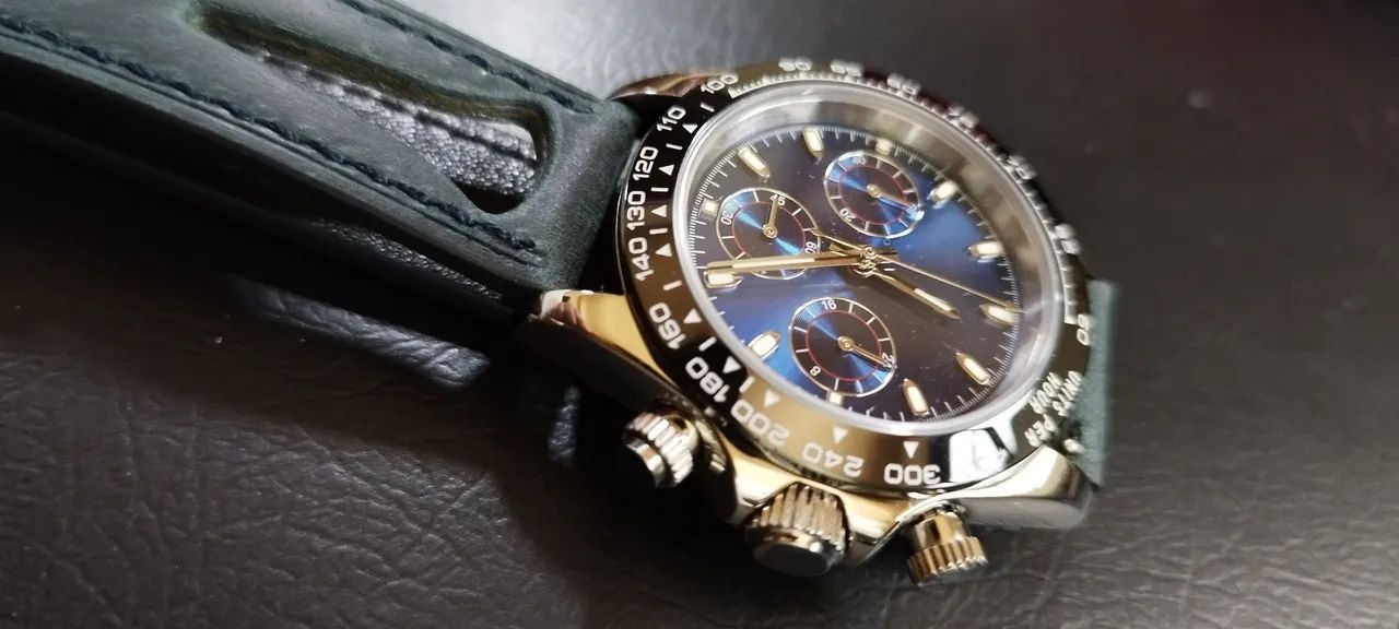Relógio Cronógrafo Safira Máquina Seiko - Foto 3
