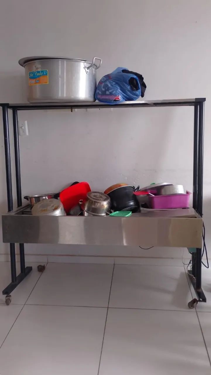 Estufas com Cubas e tampas para restaurante self-service