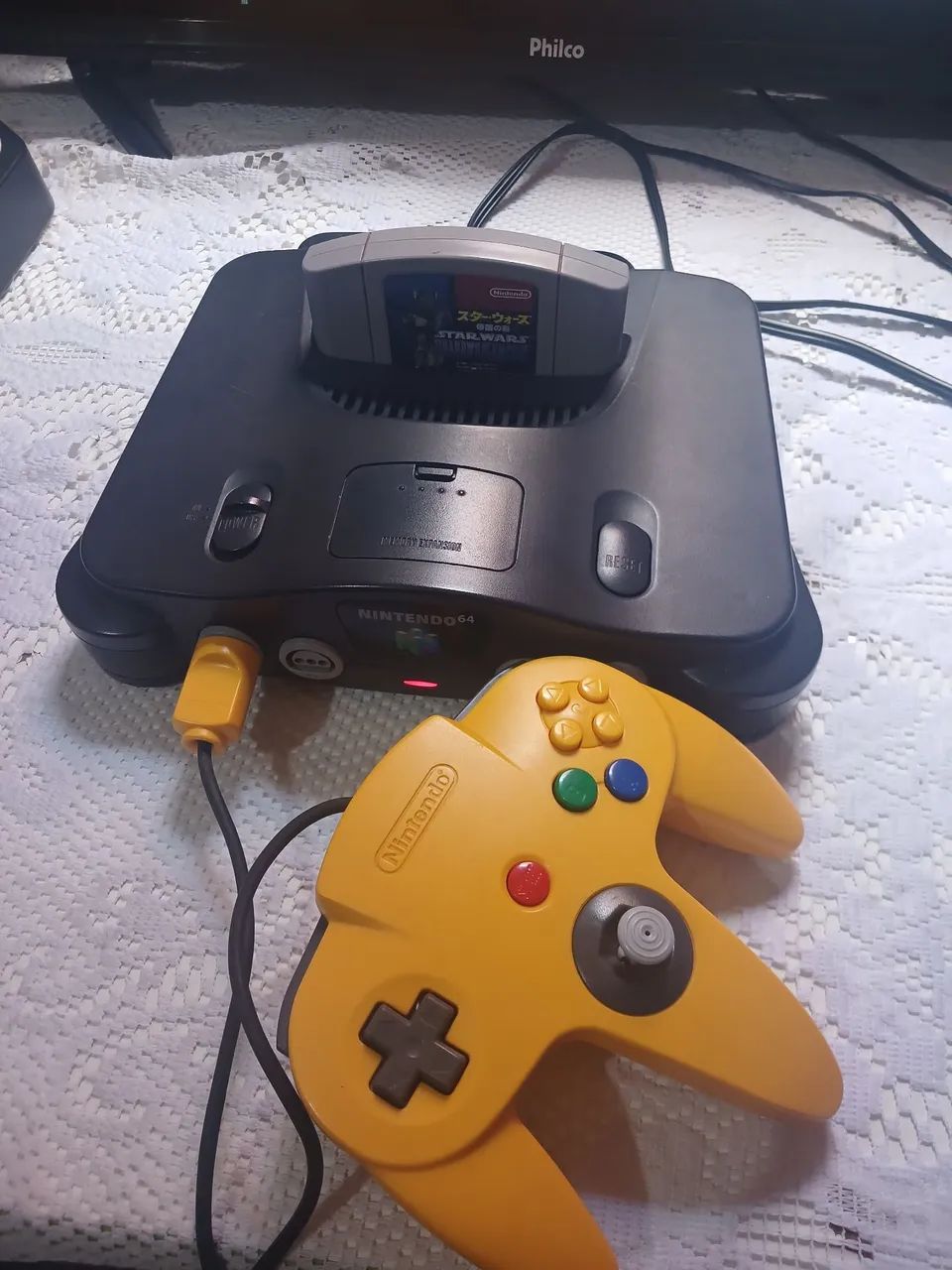 NINTENDO 64 COM CONTROLE E JOGO  - Foto 2