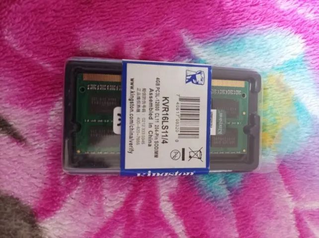 Memória RAM Kingston 4GB DDR3L 1600MHz para Notebook