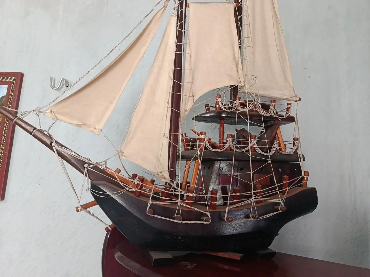 Caravela de madeira  - Foto 2