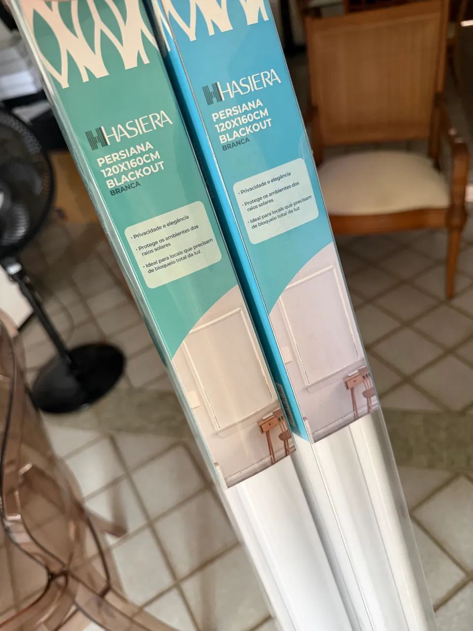2 Persianas Blackout Brancas