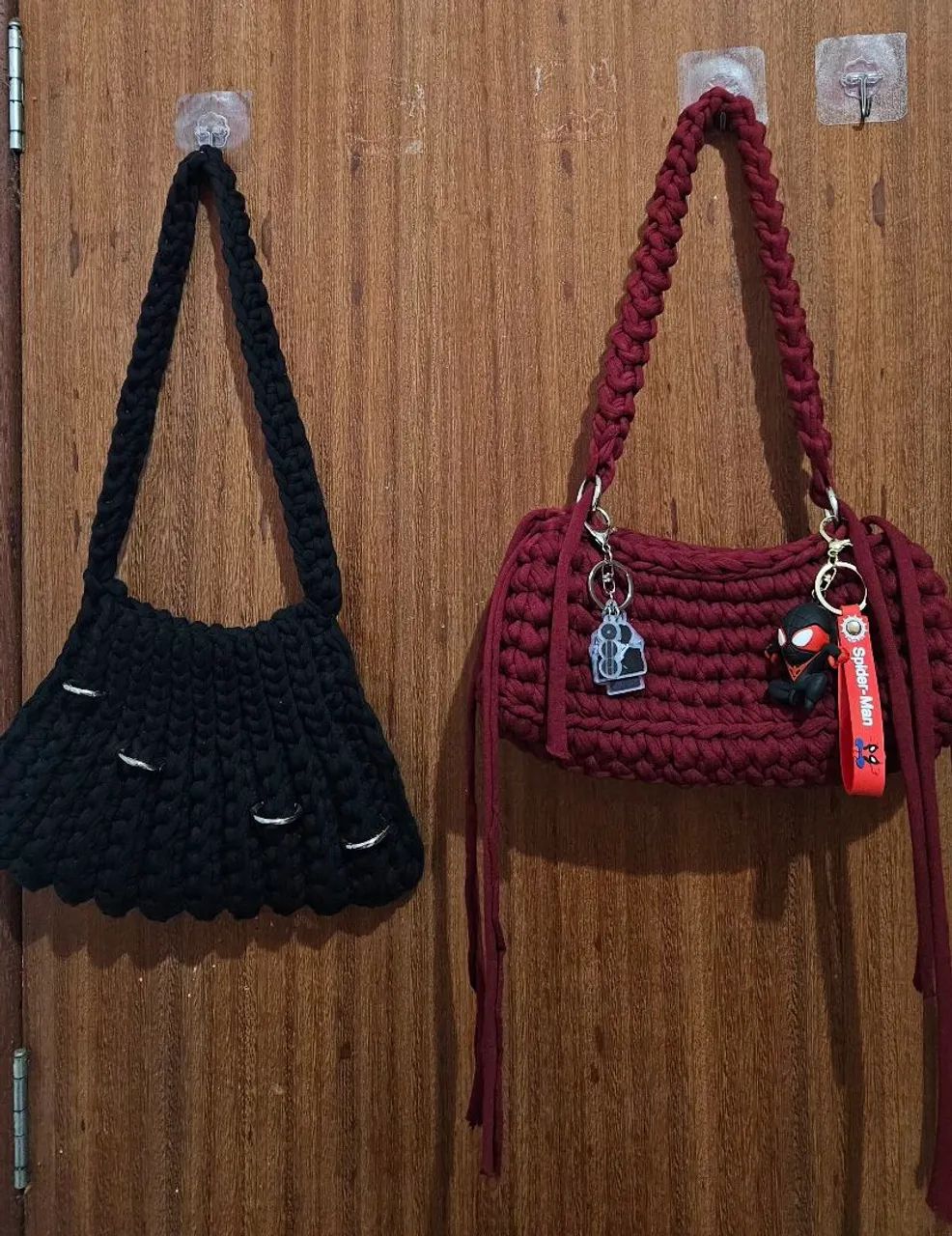 2 bolsas de crochê 