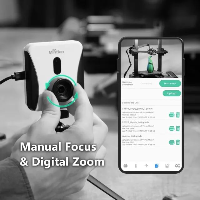 Camera Mintion Beagle V2 para impressora 3d timelapse e controle remotamente - Foto 5