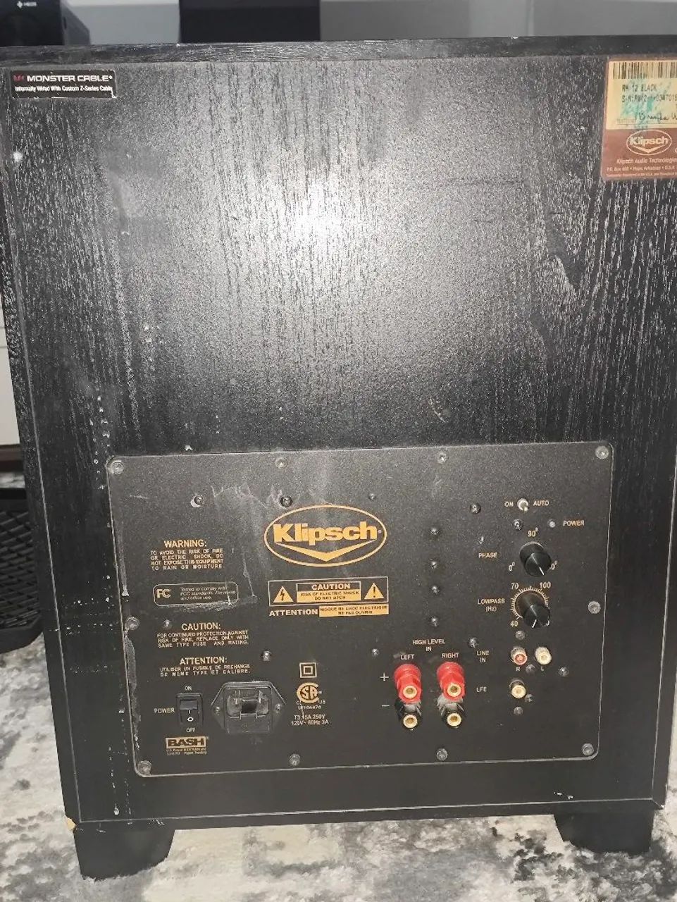 Subwoofer Klipsch Reference RW-D10 260 Watts Reais - Foto 3