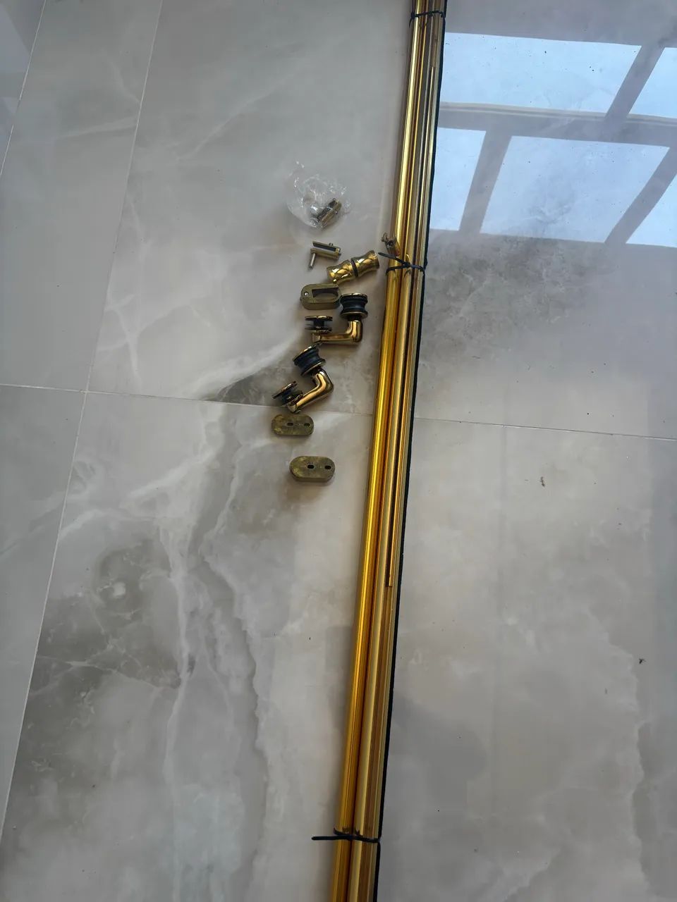 Kit dourado premium de box para banheiro - Foto 4