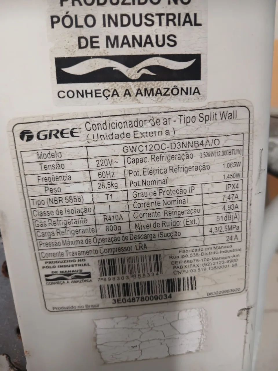 Ar Condicionado 12btu com defeito - Foto 3