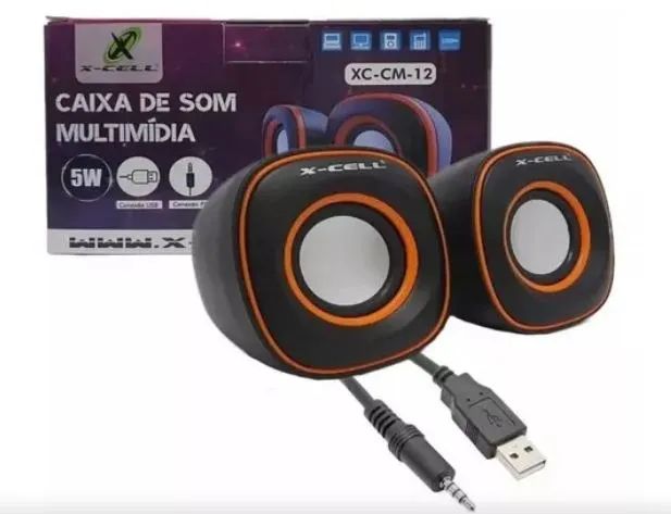 Caixa De Som Pc X-Cell Xc-Cm-12 5W Usb