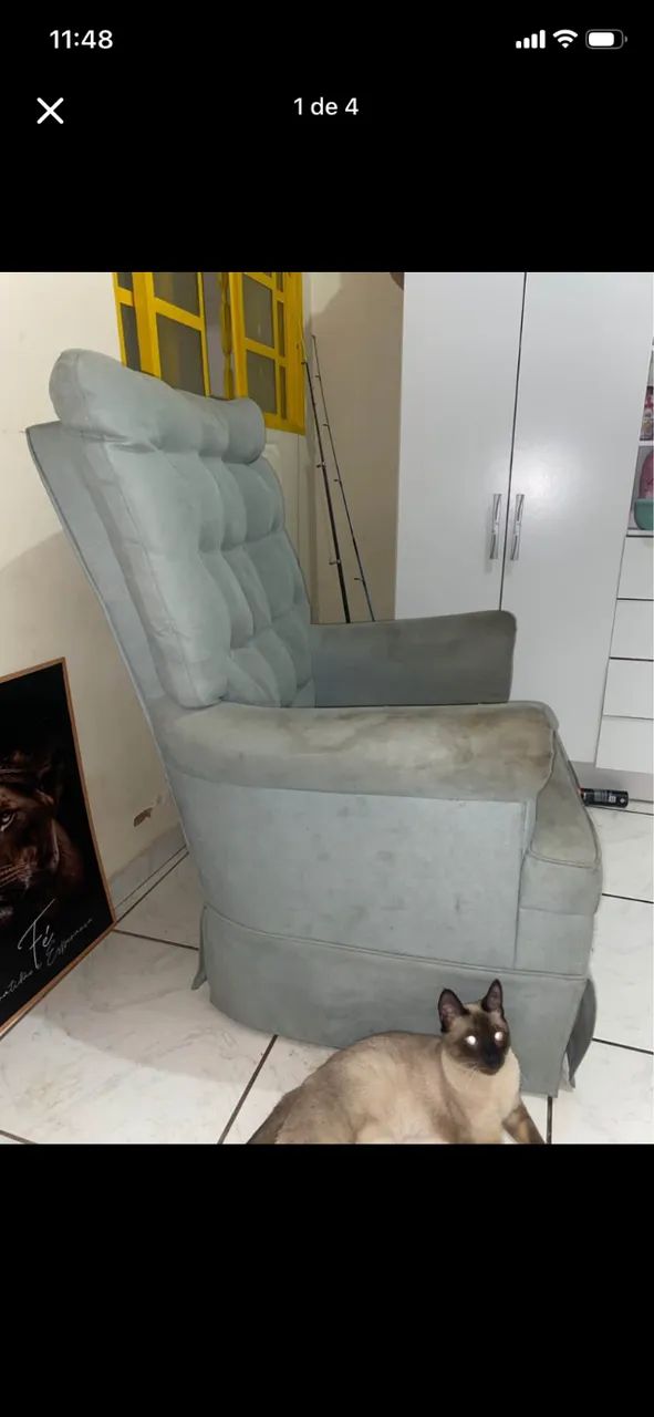 Poltrona de balanço para amamentação 