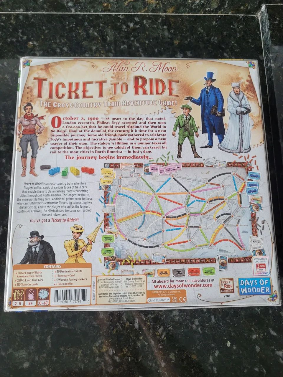 Jogo de Tabuleiro Ticket to Ride - Em Inglês - Excelente estado - Foto 2